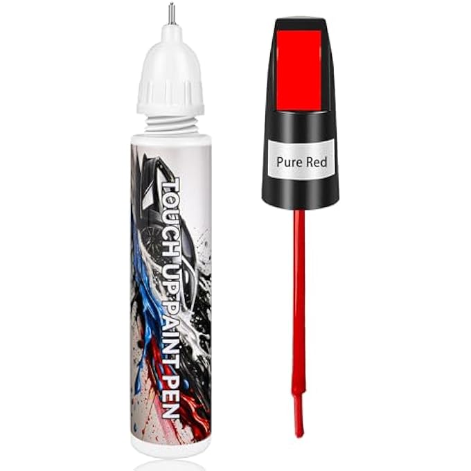 xdotoar TOUCH UP PAINT FOR CARS, PURE RED CAR PAINT SCRATCH REPAIR, AUTO PAINT REPAIR PEN, AUTOMOTIVE SCRATCH REMOVER, PROFESSIONAL SEAMLESS COVERAGE, COLOR ACCURATE, LONG LASTING ADHENSION, FAST DRYING - Image 1